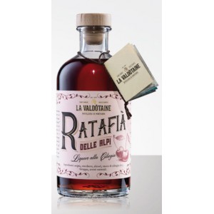 LA VALDOTAINE RATAFIA  ALLA CILIEGIA 26 CL.70 (Liqueurs and Spirits) 