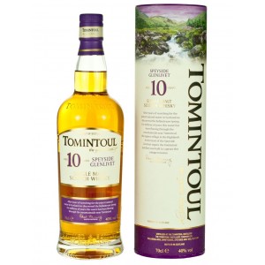 WHISKY TOMINTOUL 10Y 40% CL.70 TUBO